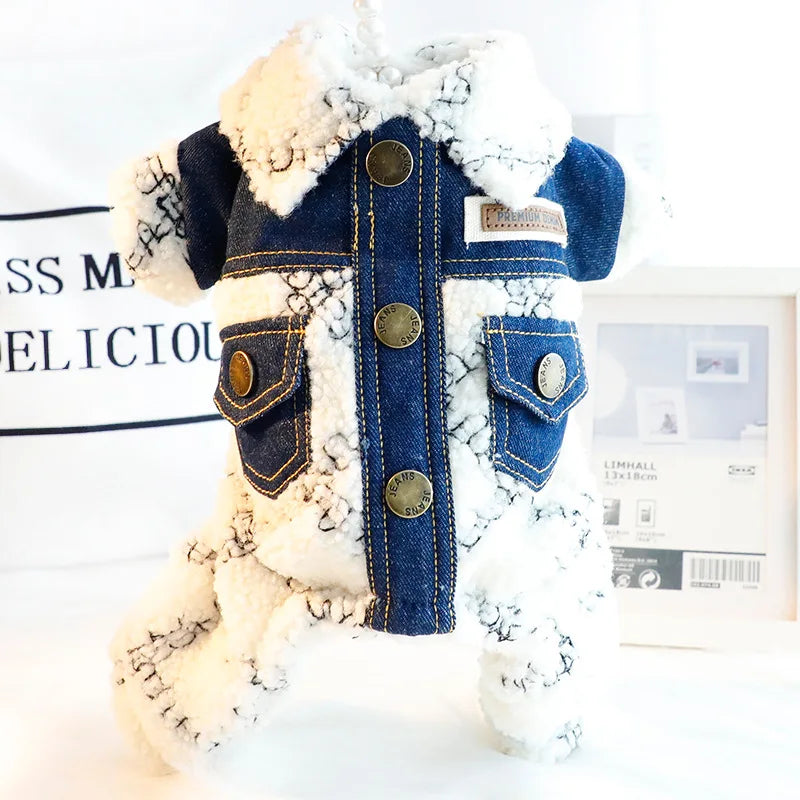 Stylish Knit Sweater Vest Costume for Small Dogs | Pet Jumpsuit Sets