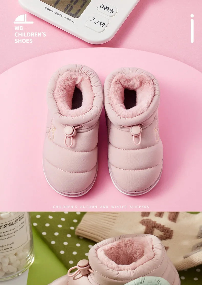 Children's Winter Cartoon Snow Boots | Warm, Waterproof & Non-Slip