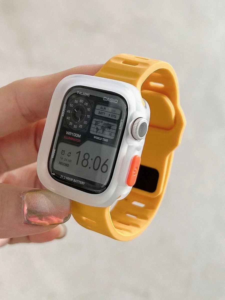 Silicone Case and Strap for Apple Watch | Stylish & Durable