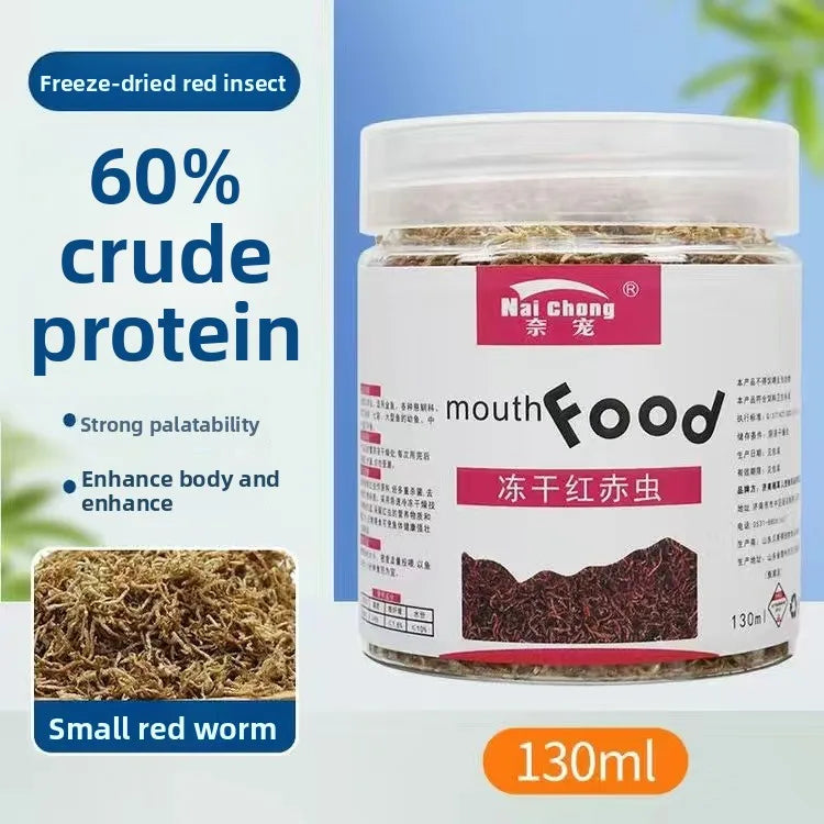 Freeze-Dried Blood Worms for Tropical Fish & Axolotls