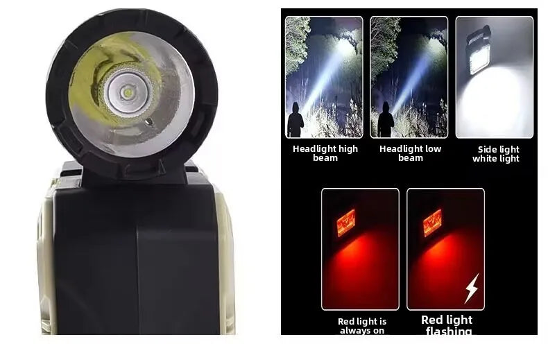Solar-Powered Handheld Flashlight | Super Bright Emergency Light
