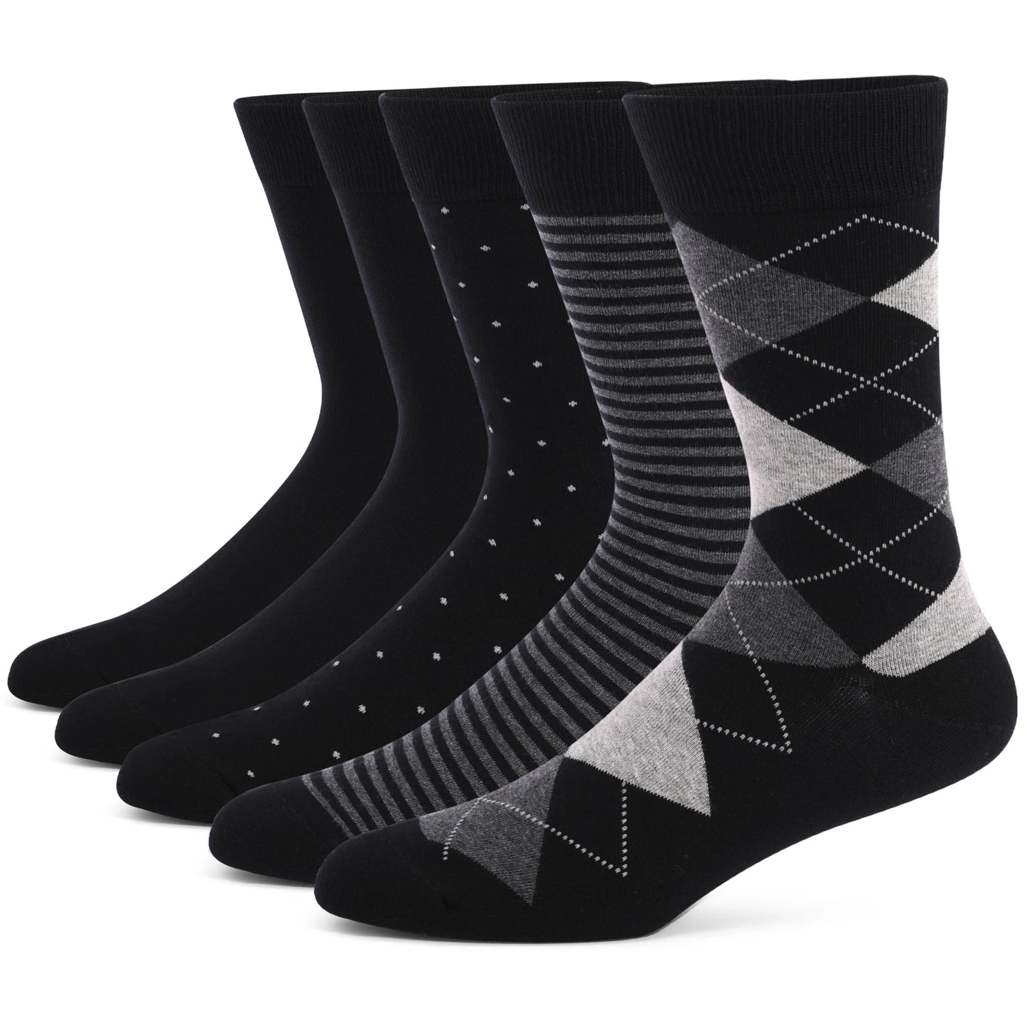 Men's Dress Socks | Breathable Cotton Crew Socks for All Occasions