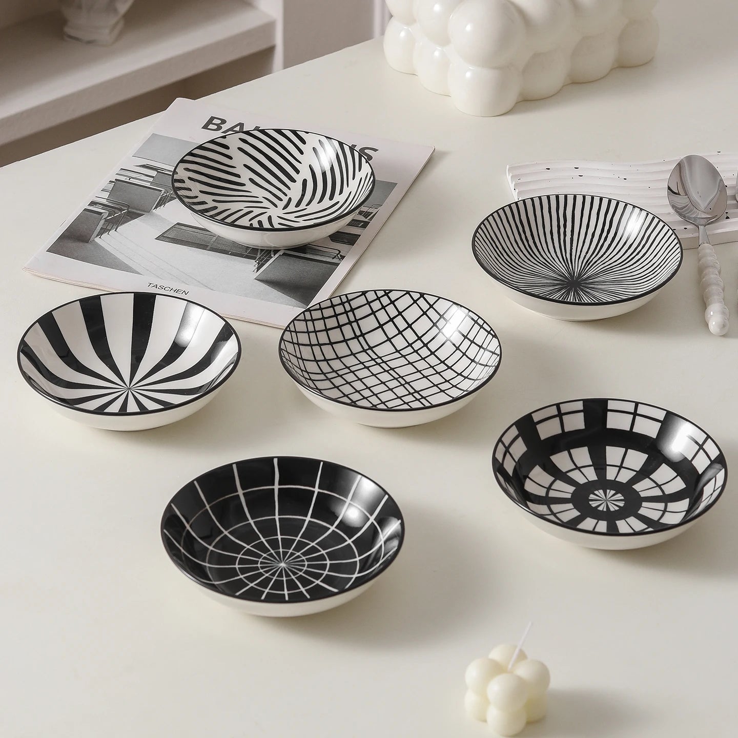 6-Pack Ceramic Dipping Dishes | Stylish Appetizer Plates