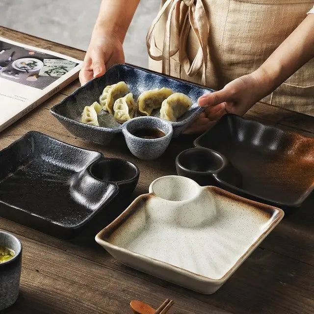 Juego de platos de cerámica para dumplings | Eleva tu experiencia culinaria