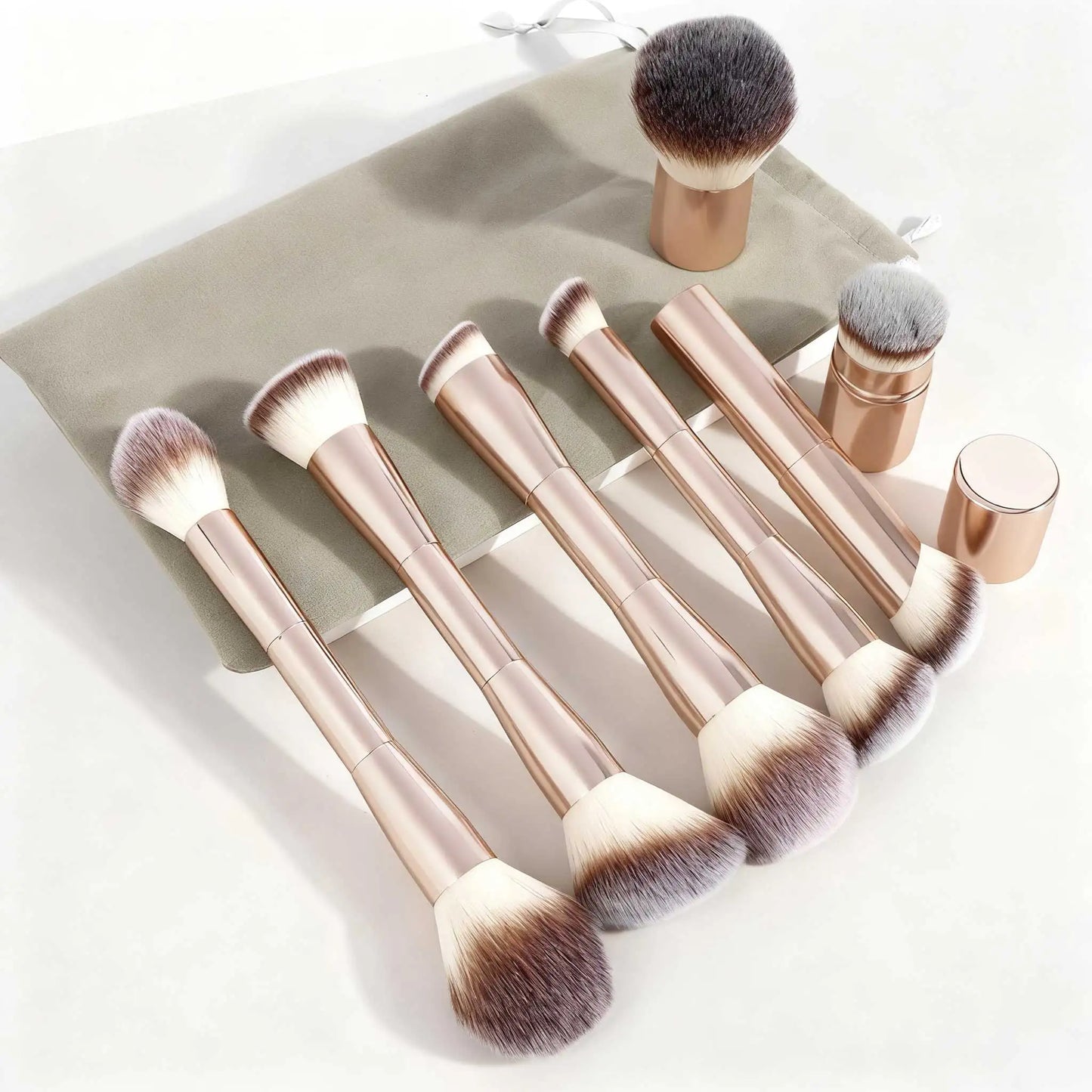 7pcs Double Sided Kabuki Makeup Brush Set | Flawless Finish