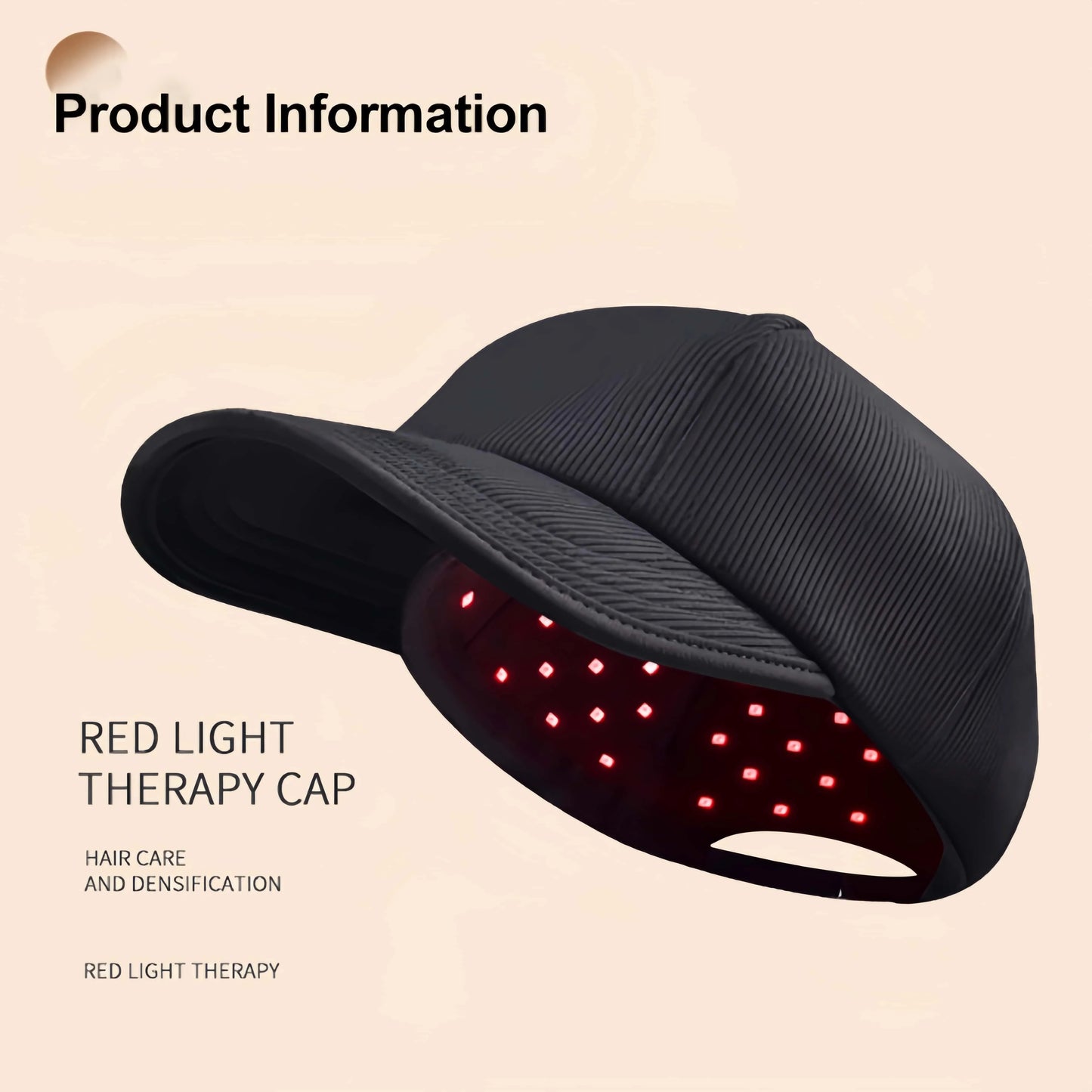 Wireless Adjustable Brightness Red Light Therapy Helmet Cap