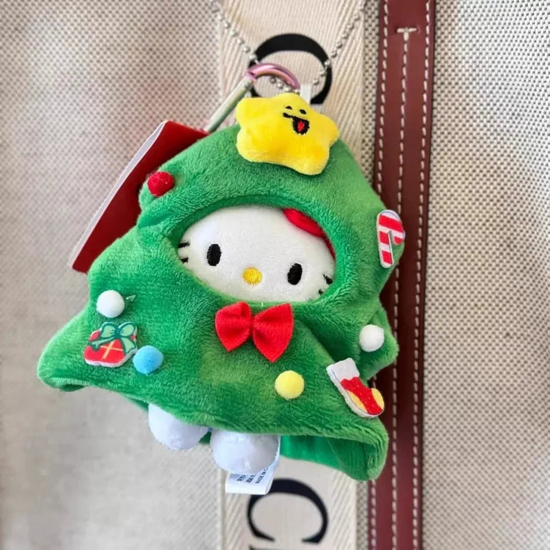Cute Cartoon Cat Plush Pendant | Adorable Xmas Bag Charm