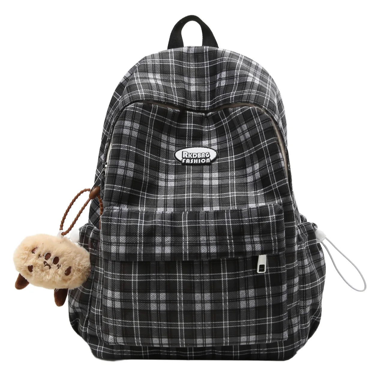 Large Capacity Plaid Backpack | Versatile Travel & School Bag