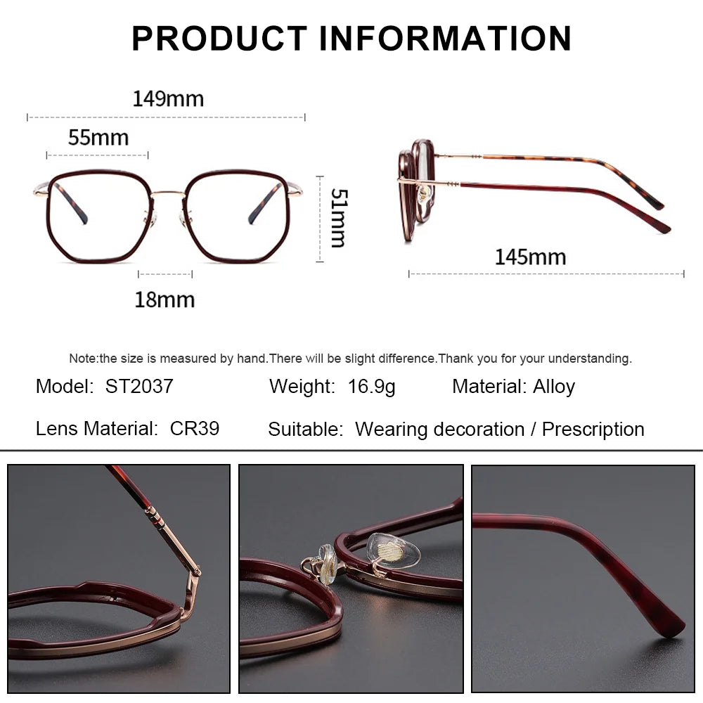 Stylish Photochromic Progressive Glasses for Women | Blue Light Blocking