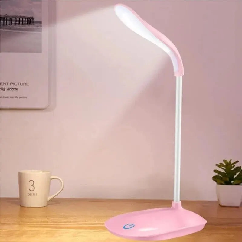 Lámpara de mesa LED recargable por USB | Luz nocturna regulable que cuida la vista