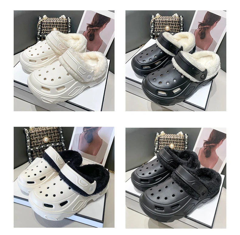 Women's Plush Corduroy Slippers | Cozy Warm Indoor Footwear