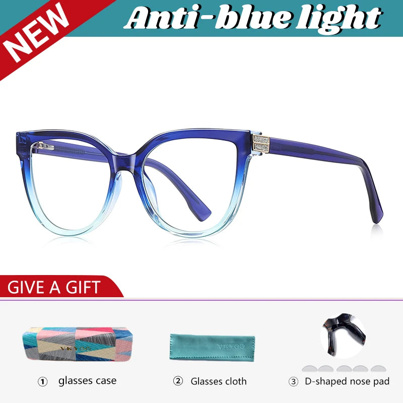 Large Frame Cat's Eye Butterfly Reading Glasses for Women | Stylish Design