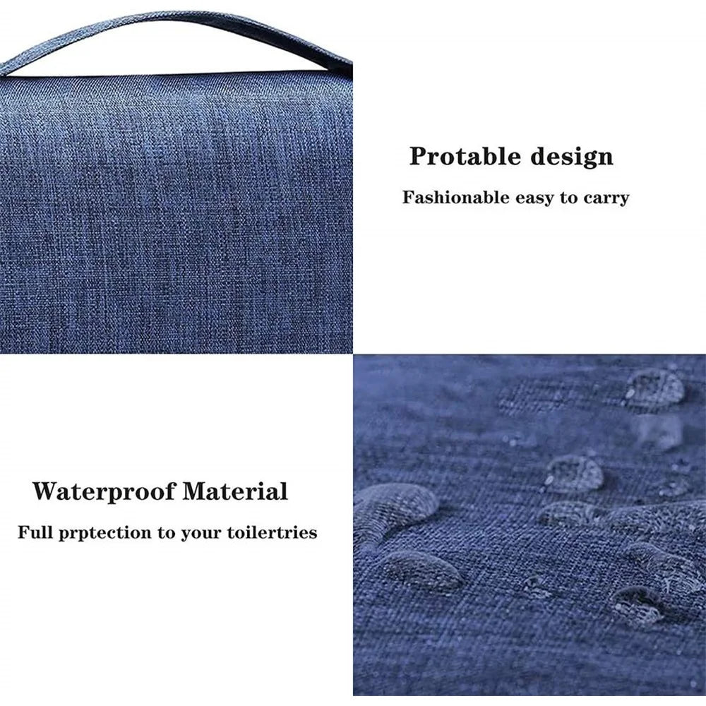 Portable Toiletry Washbag for Travel | Waterproof Cosmetic Storage