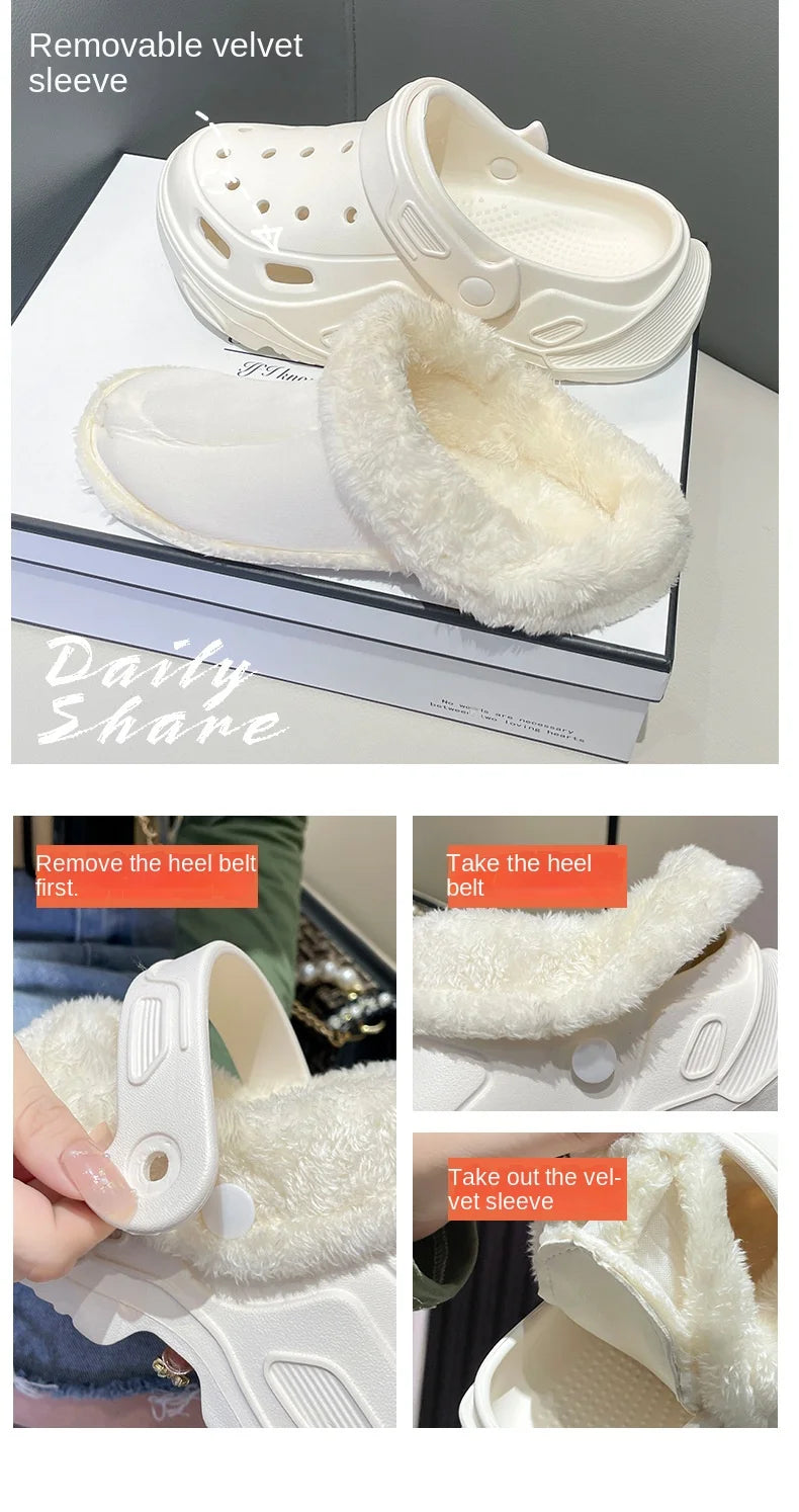 Women's Plush Corduroy Slippers | Cozy Warm Indoor Footwear