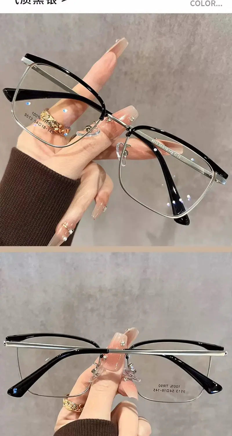 Rectangular Anti Blue Light Glasses | Stylish Nearsighted Eyewear
