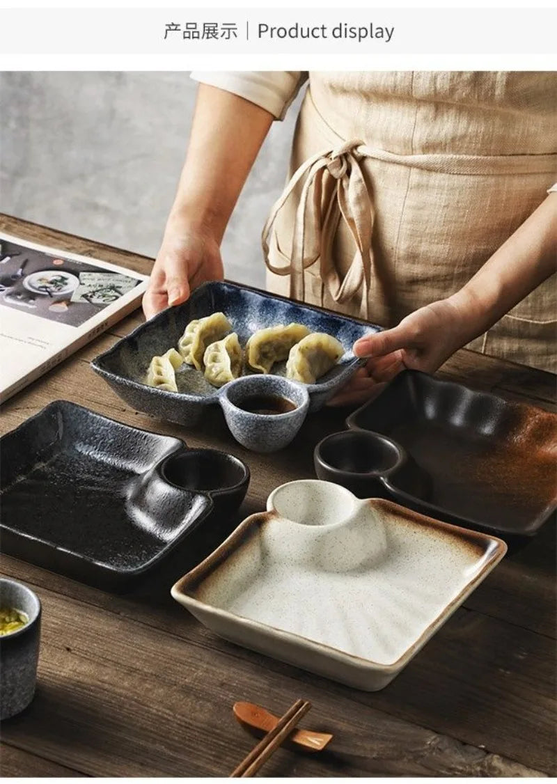 Juego de platos de cerámica para dumplings | Eleva tu experiencia culinaria