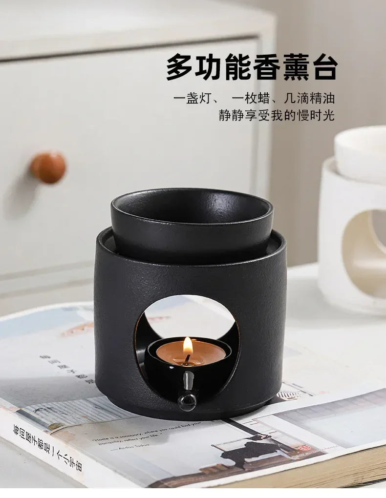 3-in-1 Ceramic Aromatherapy Candleholder | Home & Office Decor