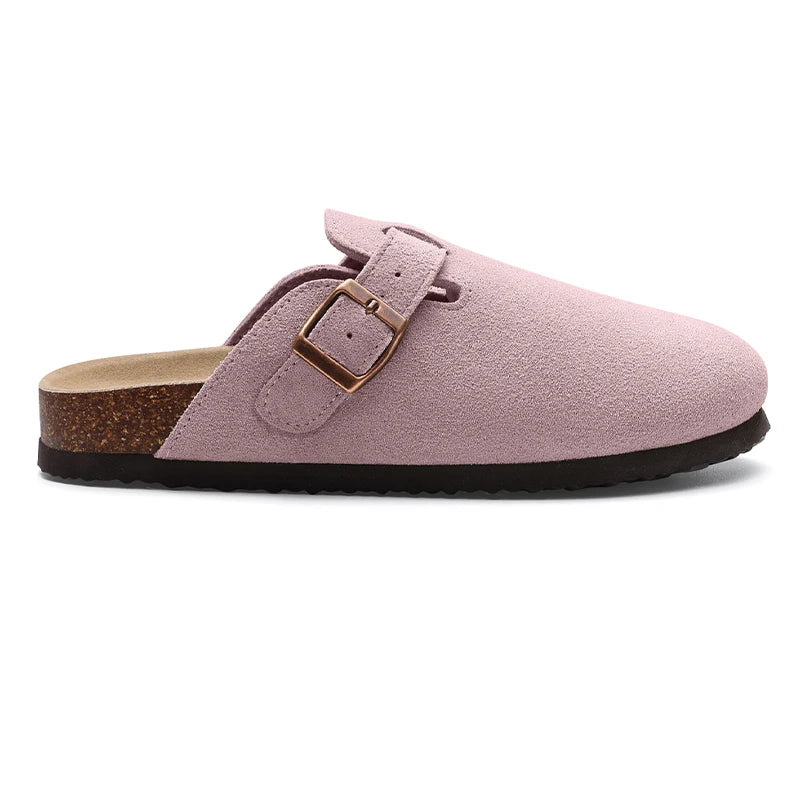 Comfortable Arch Support Suede Clogs for Home and Outdoor