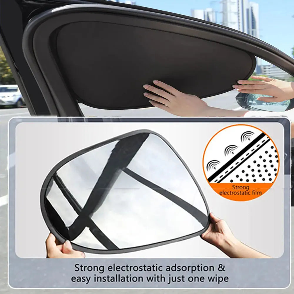Electrostatic Sun Visor for Car Side Windows | UV Protection Cover
