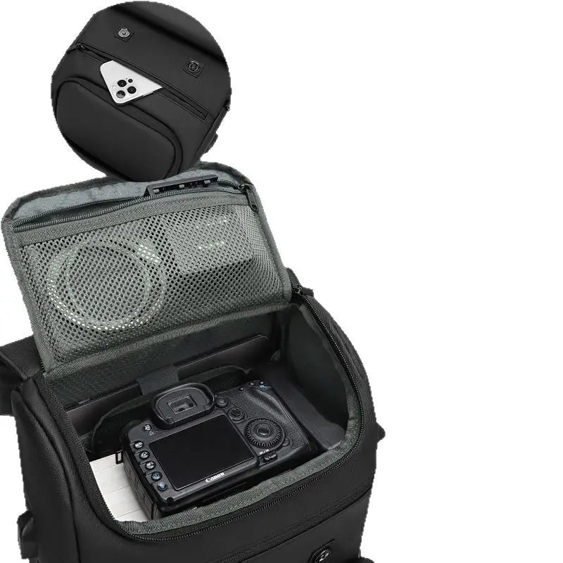 Waterproof Dual-Shoulder Camera Bag | Large Capacity Backpack