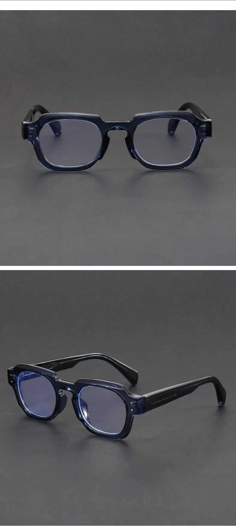 Men's Trendy Square Prescription Glasses | Photochromic UV Protection 2026