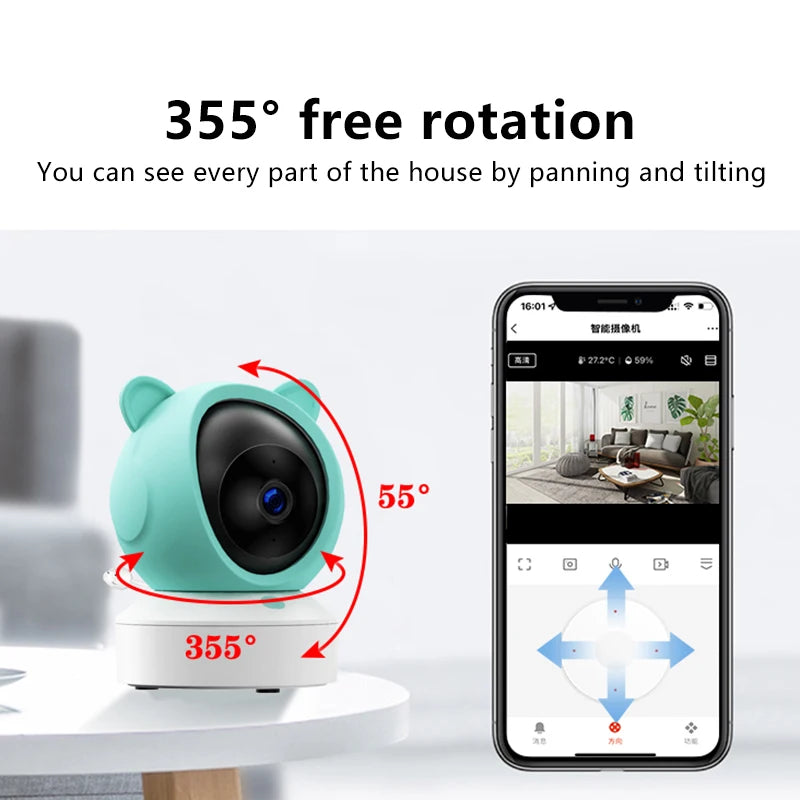 Smart Baby Monitor with 2K Camera & Night Vision for All Parents
