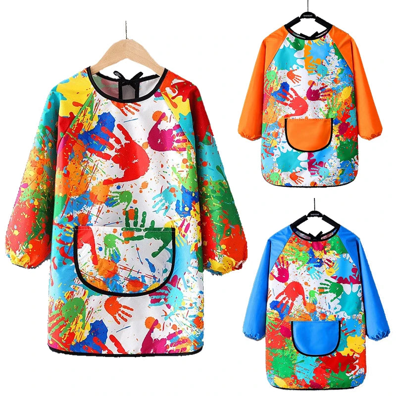 Waterproof Children's Art Apron | Long Sleeved Cover for Kids