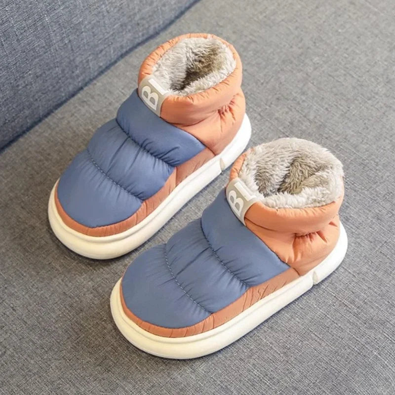 Men's Warm Plush Snow Boots | Cozy Mid-Calf Winter Footwear