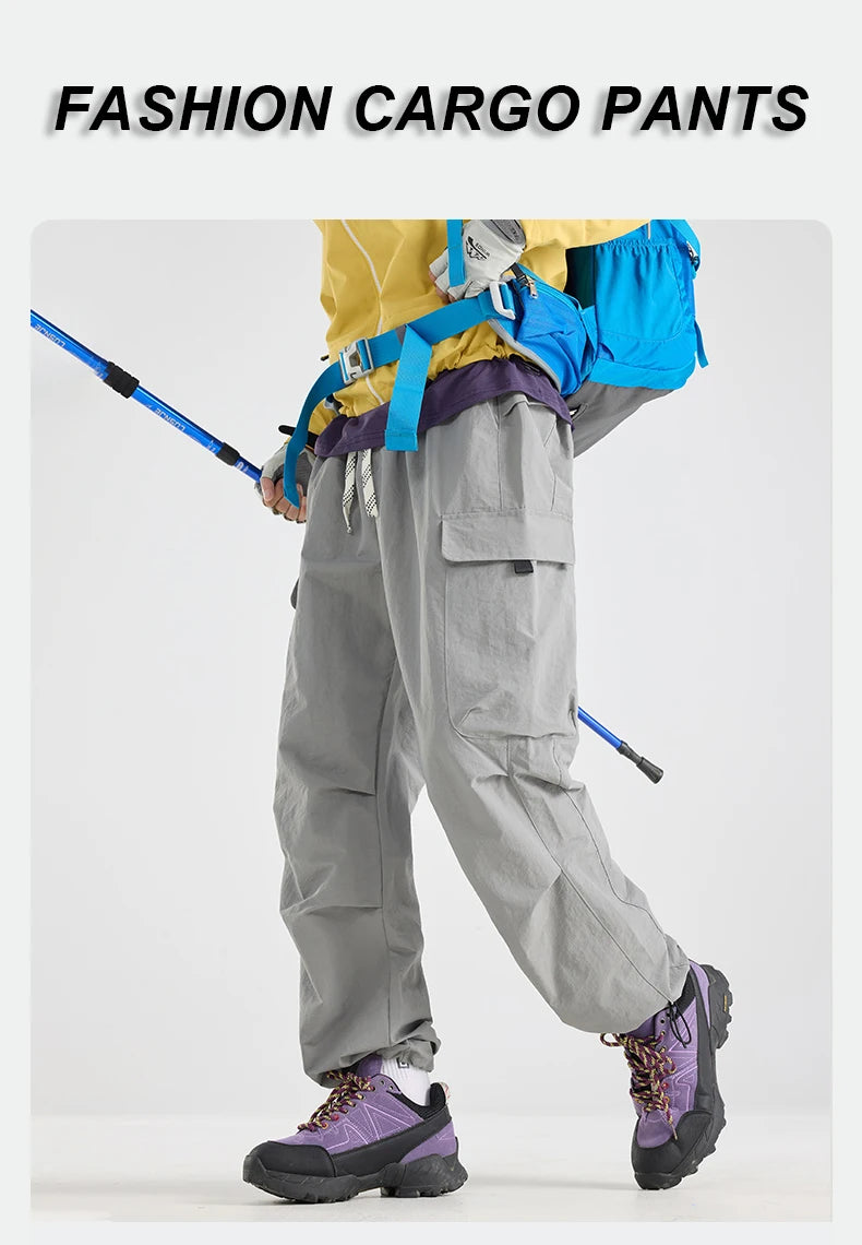 Men's Water-Repellent Hiking & Camping Pants | Breathable Cargo Trousers