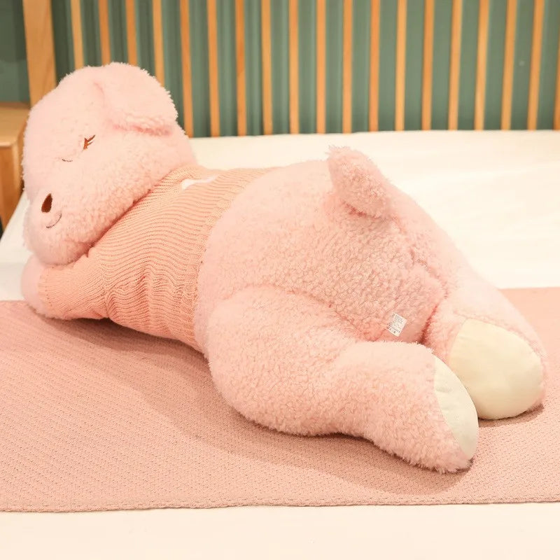 Lovely Giant Plush Dog Pillow | Soft Sweater Dog Stuffed Toy