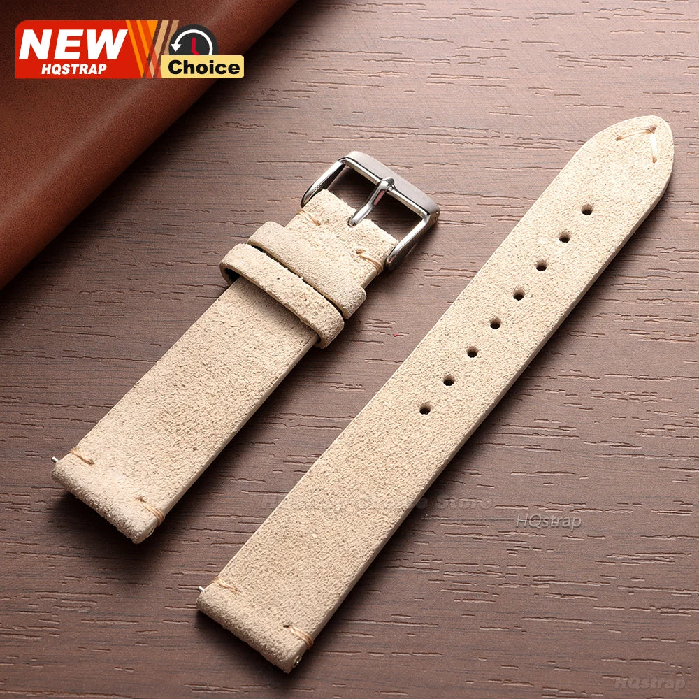 Soft Suede Watch Straps | Adjustable Quick Release Bands for Watches