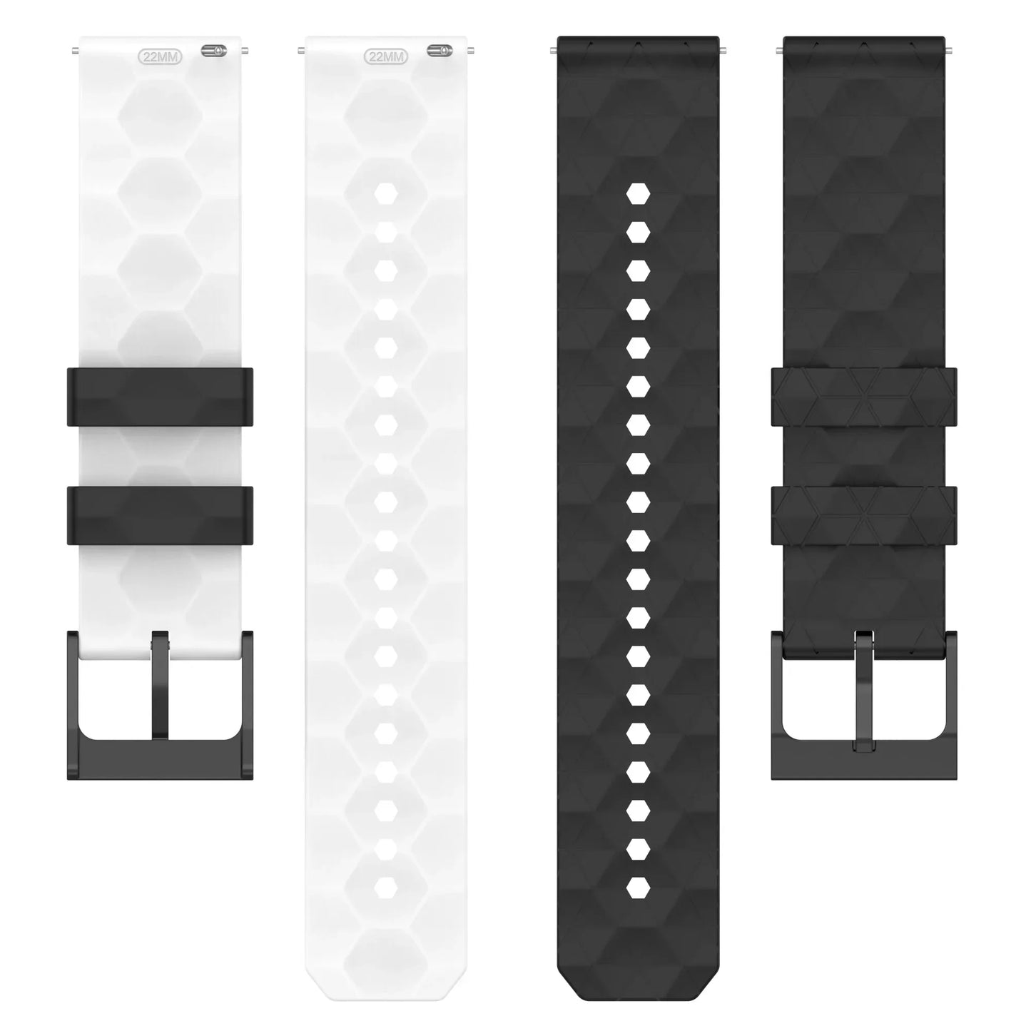 20mm 22mm Silicone Watch Strap for Galaxy & Huawei Watches