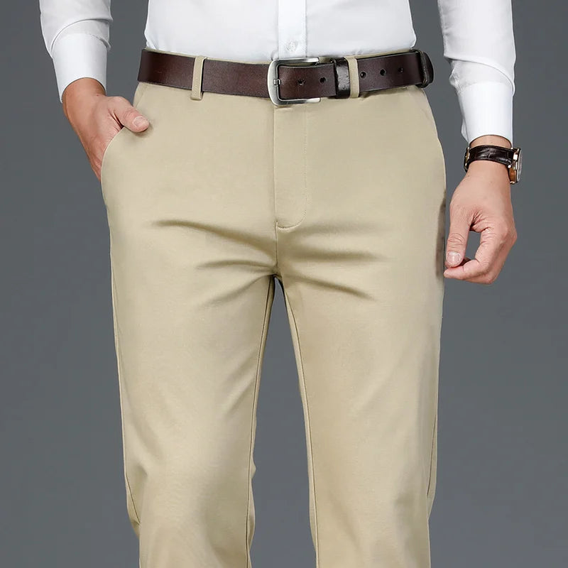 Men's Bamboo Fiber Casual Pants | Stylish Stretch Trousers
