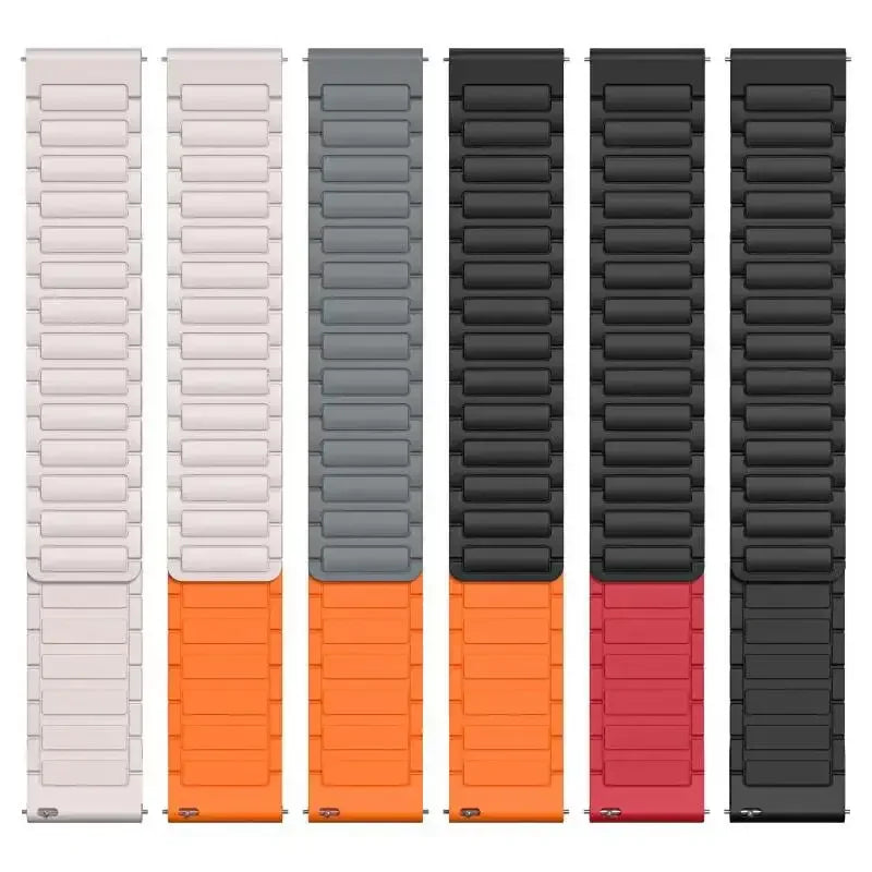 22mm Magnetic Silicone Strap | Versatile Sports Band Bracelet