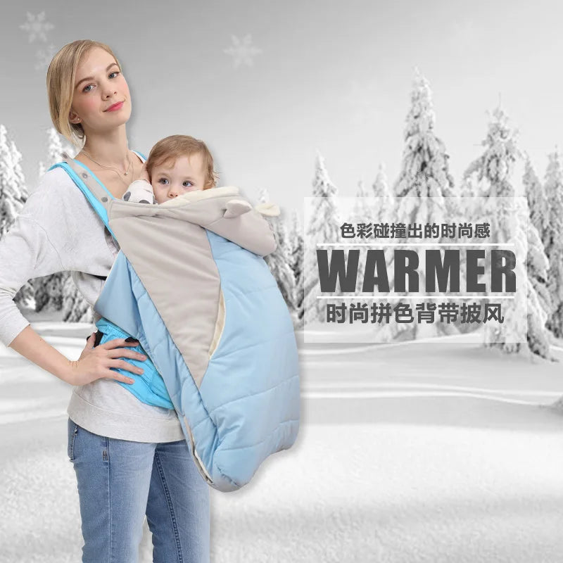 Baby Carrier Wrap Cocoon Newborn Waist Seat Warm Baby Blanket Shoulder Shawl Outdoor Spring Autumn Winter Windproof Coat Blanket