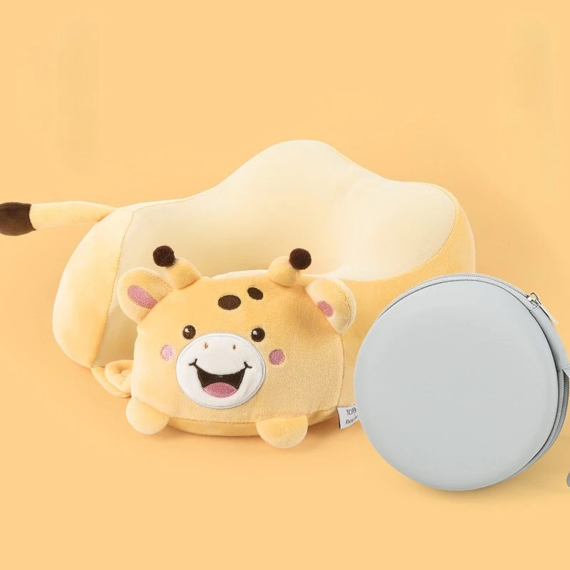 Cute Animal U-Shaped Neck Pillow | Ergonomic Travel Support