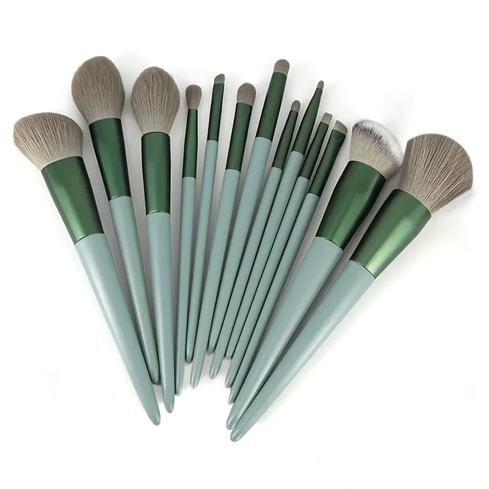 13 Piece Fluffy Makeup Brush Set | Professional Beauty Tools