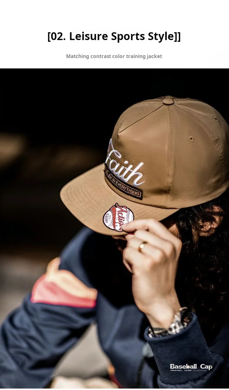 Unisex Vintage Letter Embroidered Baseball Cap | Casual Sun Hat