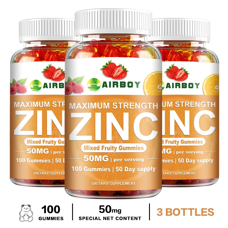 Zinc Gummies for Cognitive Support | Mood and Energy Booster