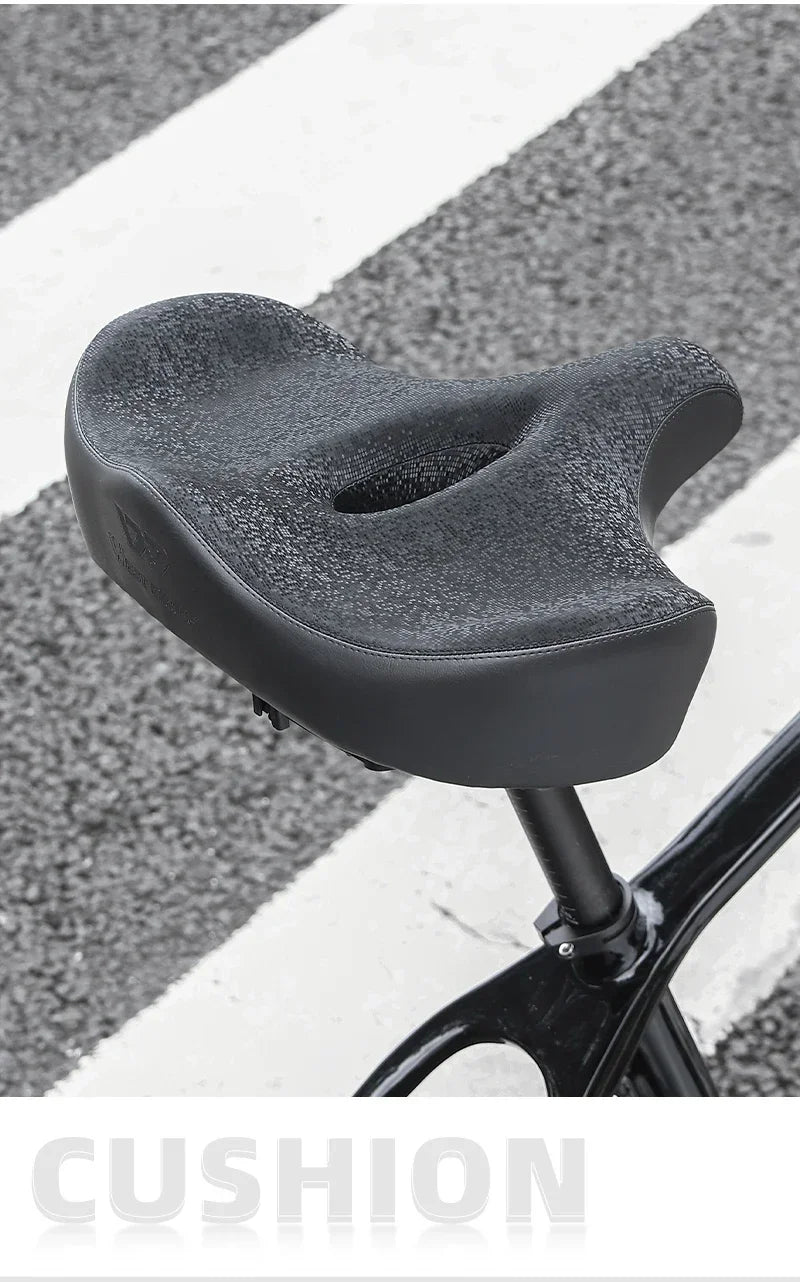 Ultra Wide Ergonomic MTB Saddle | Comfortable Shock-Absorbing Seat