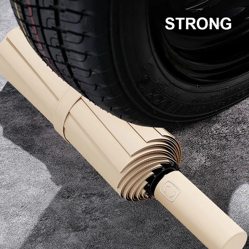 Large Windproof Automatic Umbrella | UV Protection Folding Umbrella