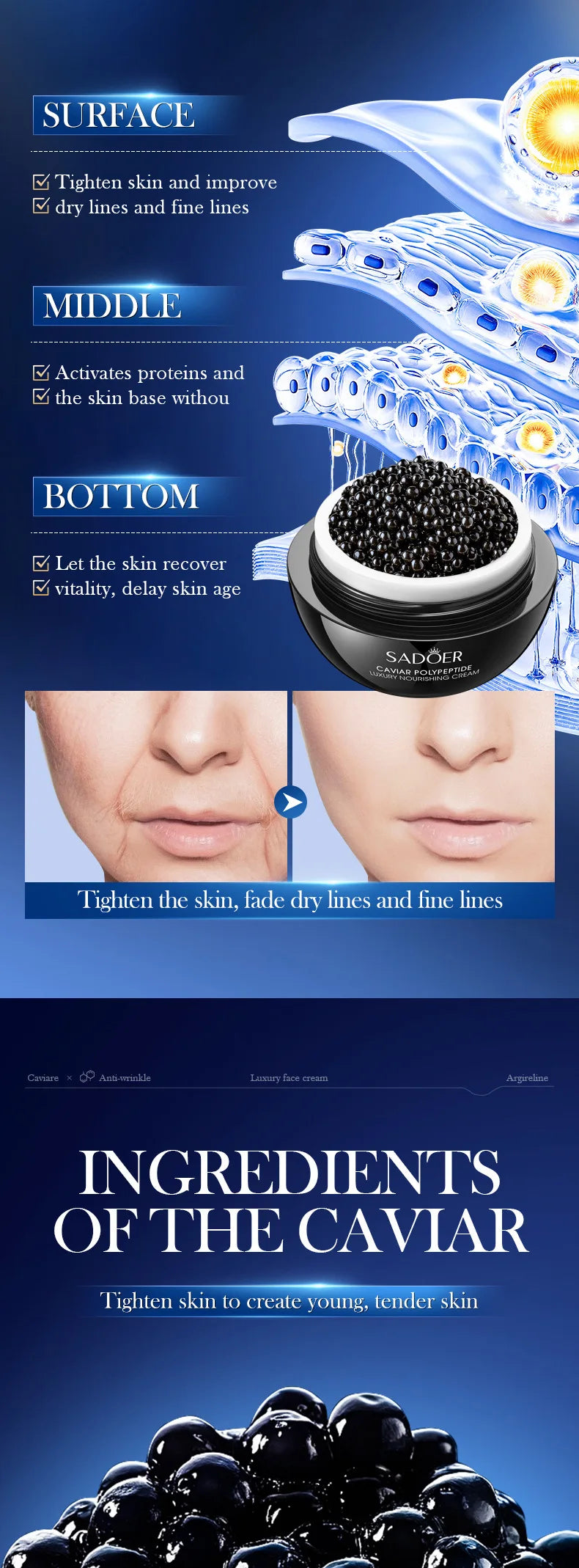 Instant Remove Wrinkle Cream | Anti-Aging Face Moisturizer