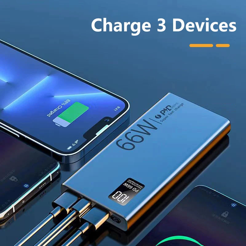 50000mAh Portable Power Bank | 66W Fast Charging Solution