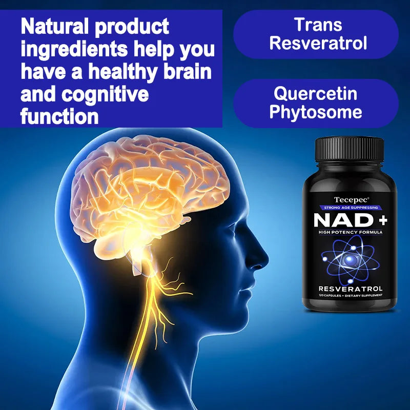 NAD+ Supplements with Quercetin & Resveratrol | Optimal Cell Health
