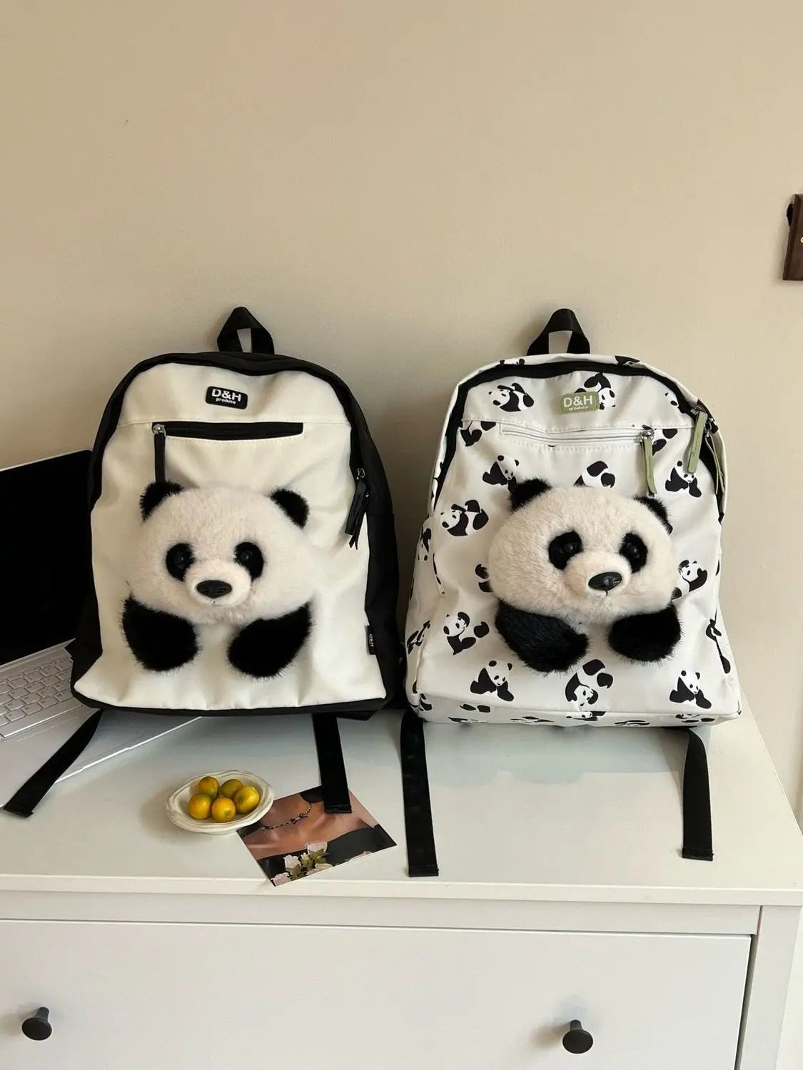 Cute Panda Backpack | Fashionable Lightweight School Bag for Students