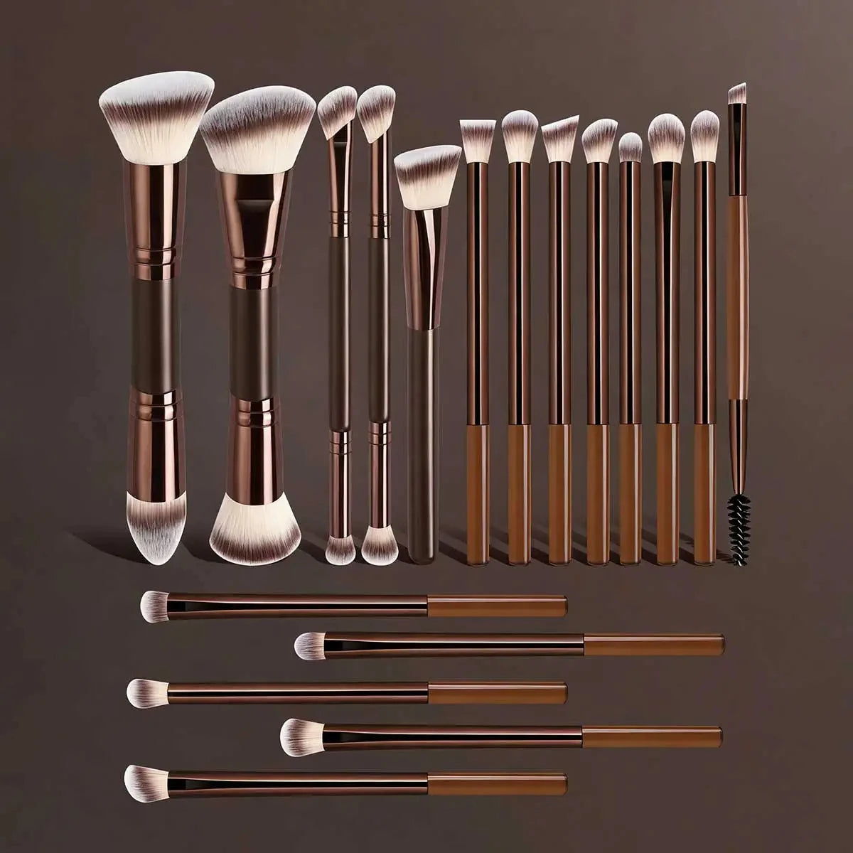 Professional Makeup Brush Set | Portable Dual-Ended Tools