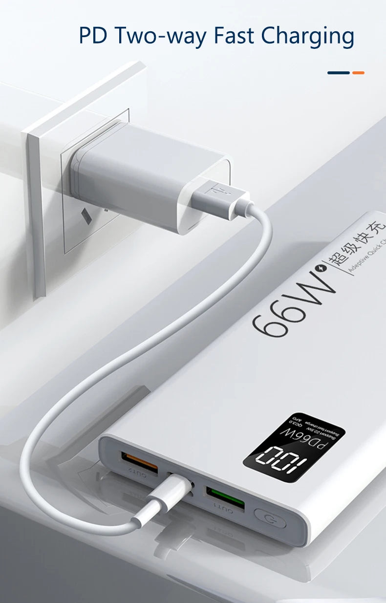 50000mAh Portable Power Bank | 66W Fast Charging Solution