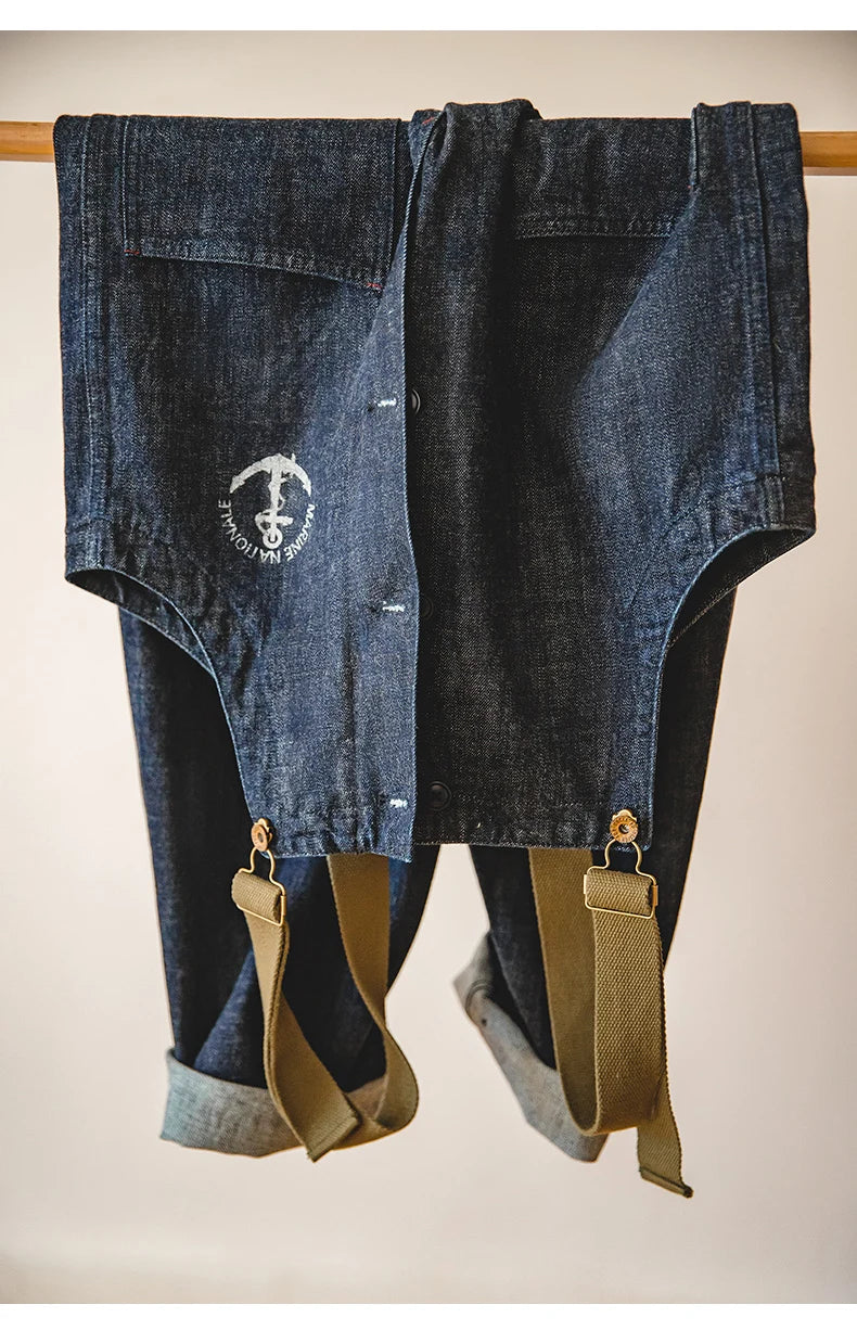 Unisex Vintage Denim Overalls | Stylish Baggy Jumpsuits for All