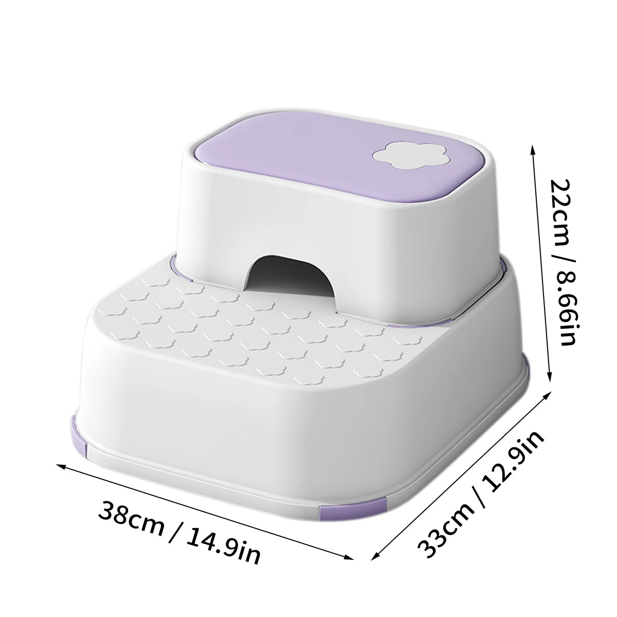 Kid's Non-Slip Step Stool for Bathroom & Living Room | Safe & Easy Access