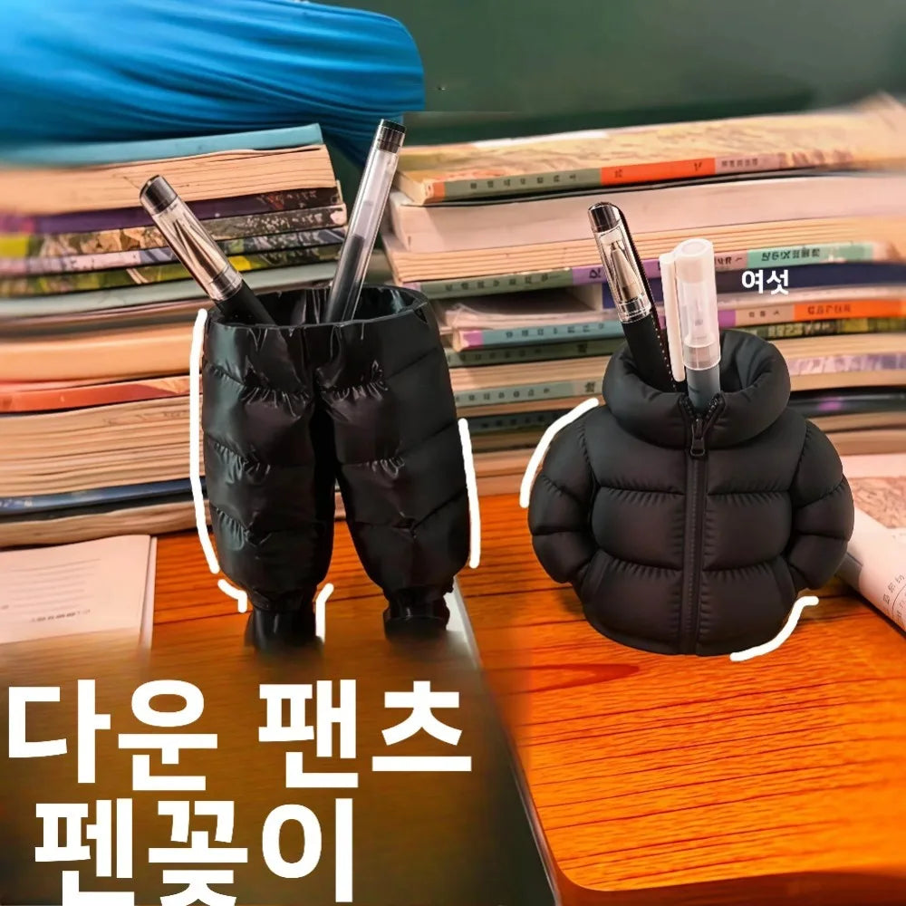 Cute Down Pants Design Pen Holder | Creative 3D Printed Organizer
